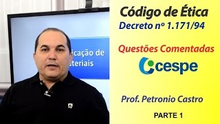 Código de Ética  Decreto nº 117194  Questões CESPE  Loja do Concurseiro [upl. by Feodor]