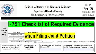 I751 LIST OF SUPPORTING DOCUMENTS I751 packet checklist [upl. by Zitella]