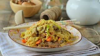 Fideos de arroz fritos al estilo oriental [upl. by Laetitia]