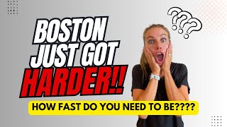 Boston Marathon 2026 The Shocking New Qualifying Times Explained [upl. by Nede505]