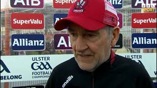 MICKEY HARTE TALKS TO THE BBC AFTER DERRY V DONEGAL  2024 ULSTER FOOTBALL CHAMPIONSHIP [upl. by Aizek]