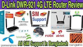 DLink DWR921 4G Sim Router Review। DLink 921 4G Full Bangla Tutorial। [upl. by Shara]