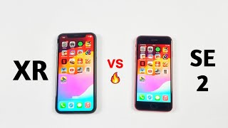 iPhone Xr Vs iPhone SE 2 in 2023  SPEED TEST [upl. by Iggy832]