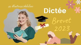 Dictée Brevet 2023 [upl. by Llekim176]