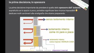 99 Isolamento interno e la 1a decisione importante lo spessore [upl. by Sewell536]