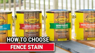 How to Choose Fence Stain  Ace Hardware [upl. by Fernandez]