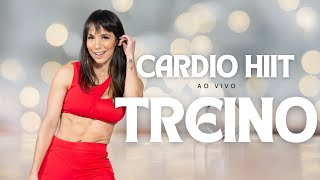 🔴Cardio HIIT para derreter gordurinhas em casa  ao vivo Carol Borba [upl. by Oiceladni119]