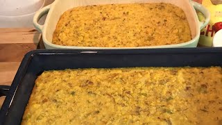 OLD SCHOOL CORNBREAD DRESSING HAPPY THANKSGIVING 🦃 [upl. by Leblanc]