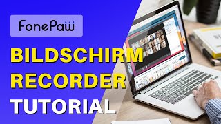 FonePaw Bildschirm Recorder Tutorial 2022 [upl. by Ahsasal]