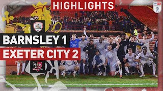 HIGHLIGHTS Barnsley 1 Exeter City 2 27124 EFL Sky Bet League One [upl. by Solon]