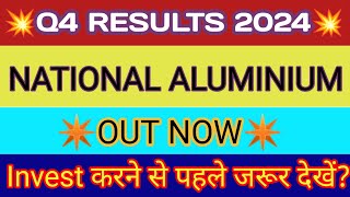 National Aluminium Q4 Results 2024 🔴 National Aluminium Result 🔴 Nalco Share News Today [upl. by Ynnam]