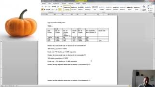 Age adjusted mortality rate calculation [upl. by Ap479]