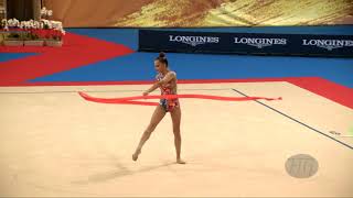 AVERINA Arina RUS  2018 Rhythmic Worlds Sofia BUL  Qualifications Ribbon [upl. by Leoni]