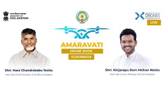 Amaravati Drone Summit  2024  Drone show  Punnami Ghat  Vijayawada [upl. by Apfel709]