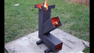 Simple Camping quotRocketquot Stove Build DIY [upl. by Neladgam]