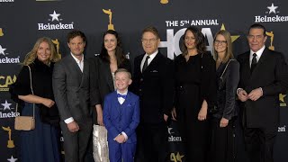 Belfast Cast attend the 5th Annual HCA Film Awards red carpet in Los Angeles [upl. by Kolodgie]