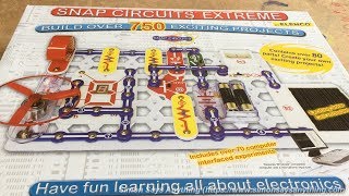 Snap Circuits Extreme SC750 Review [upl. by Zandt]