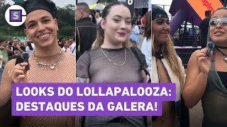 Lollapalooza Looks do público têm peitos livres inspiração em Luísa Sonza e transparências [upl. by Achilles863]