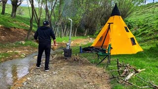 THE BEST TENT CAMPS OF THE YEAR  ASMR  CAMP FOOD  4K [upl. by Letney]