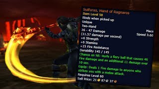 Sulfuras Hand of Ragnaros A Guide to Obtaining the Legendary Hammer in Classic WoW [upl. by Josephson]