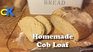 How to make Bread  Homemade Crusty Cob Loaf [upl. by Seed86]