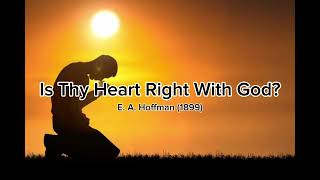 Is Thy Heart Right With God  Acapella [upl. by Edylc]