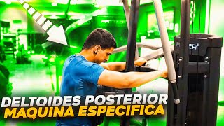 Gana más MASA MUSCULAR en tus HOMBROS  Deltoides posterior en máquina  GFit Coach [upl. by Mommy]