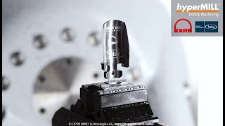 5 Axis Machining Aerospace  Single Blade l KERN  FRAISA  hyperMILL [upl. by Sirron384]