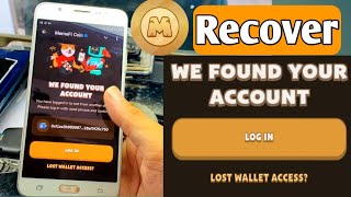 memefi coin we found your account  Memefi Lost Wallet Access  memefi wallet recover option [upl. by Aisena]