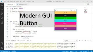 Modern GUI buttons with Python [upl. by Yttak]