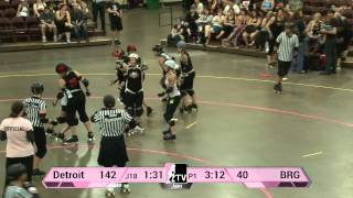 WFTDA Roller Derby 2014 Division 2 Playoffs Duluth Detroit vs Brandywine [upl. by Reamy346]