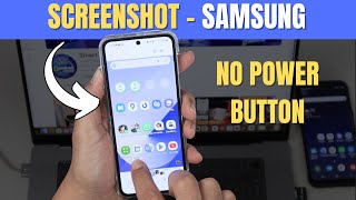 How to take a screenshot on Samsung Without Power Button [upl. by Donica]