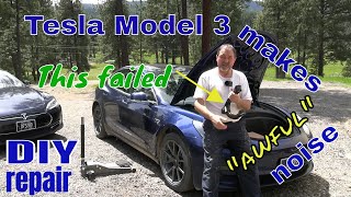 Tesla Model 3 common Suspension Noise How to repair it DIY Upper Control Arm replacement [upl. by Comptom]