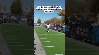 NFL fan runs the fastest 40yard dash in history 🔥 via nicktheflash [upl. by Chladek955]