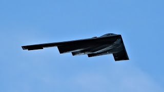 2022 B2 Stealth Bomber Rose Parade Flyover Pasadena California [upl. by Teloiv279]