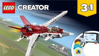 LEGO instructions  Creator  31086  Futuristic Flyer Book 1 [upl. by Nylrats]