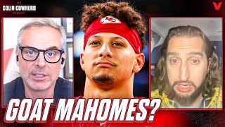 Nick Wrights QB Mt Rushmore  Can Patrick Mahomes pass Tom Brady as GOAT  Colin Cowherd NFL [upl. by Ynobe]