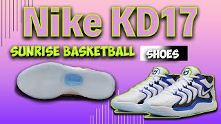 Nike KD17 quotSunrisequot Basketball Shoes Review amp OnFeet Look  Best Performance Sneaker of 2024 [upl. by Yadsendew]