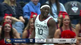 UConn vs Marquette  2024217  NCAAB Game [upl. by Nyroc334]