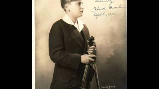 Yehudi Menuhin plays Achron quotLa Romanescaquot [upl. by Turtle]