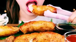 ASMR Crispy Large Beef Intestines Eating Mukbang LESAASMR [upl. by Carmelina]