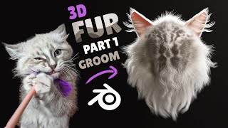 Create Any Fur in Blender Part 1 Grooming [upl. by Yboj]