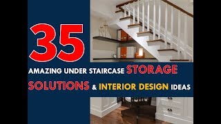 35 Amazing understaircase Storage Solutions and Interior Design Ideas 2017 [upl. by Ateekal856]