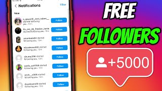 How I Got FREE Instagram Followers using THIS Method 5000 Followers in under 5 min [upl. by Walli]