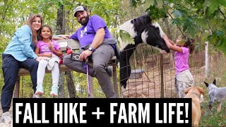 CHECKING OFF OUR FALL BUCKET LIST  ep 4  hiking Lime Kiln Trail fall on the farm [upl. by Eelirem]