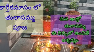 కార్తీక మాసంలో తులాసమ్మ పూజ విధానం  karthika masam2024 tulasamma pooja  niyamalu  tips [upl. by Spillar]