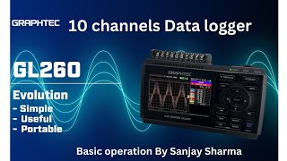 Graphtec GL260 10 channels Data logger [upl. by Lida]