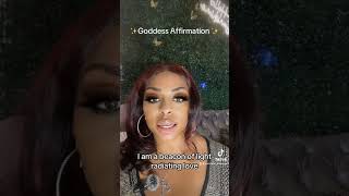 Goddess Affirmations goddess affirmations sunshine love resilience energy confidence fyp [upl. by Solegnave]