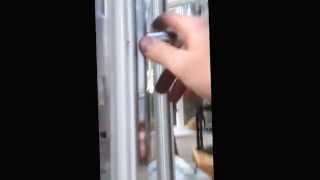 FIX  HOW TO repair UPVC door handle not moving all way up Remove False Mullion slave door UPVC [upl. by Tewfik522]