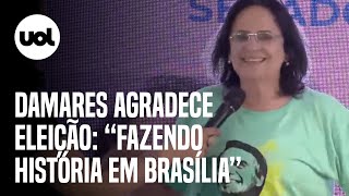 Damares Alves eleita senadora pelo DF agradece votos e apoio ‘Essa eleição é um milagre’ [upl. by Acenom]